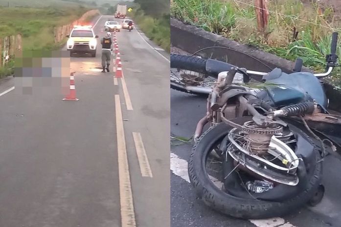 Acidente entre carro e moto deixa dois mortos na AL-115; Condutor fugiu do local