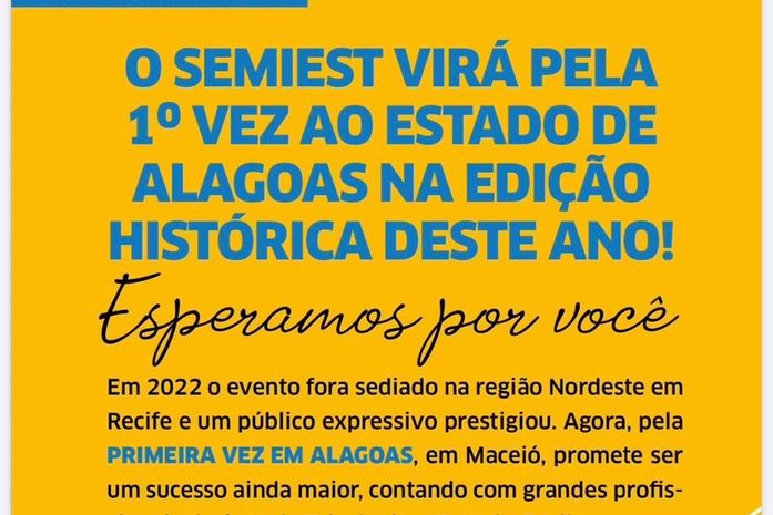 Semiest Maceió abordará temas relacionados à terapia capilar e educação continuada para os setores de saúde, beleza e bem-estar