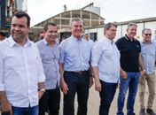 Com Flávio Moreno, Collor e Arthur Lira, Ministro Tarcísio Freitas vistoria obras em Alagoas