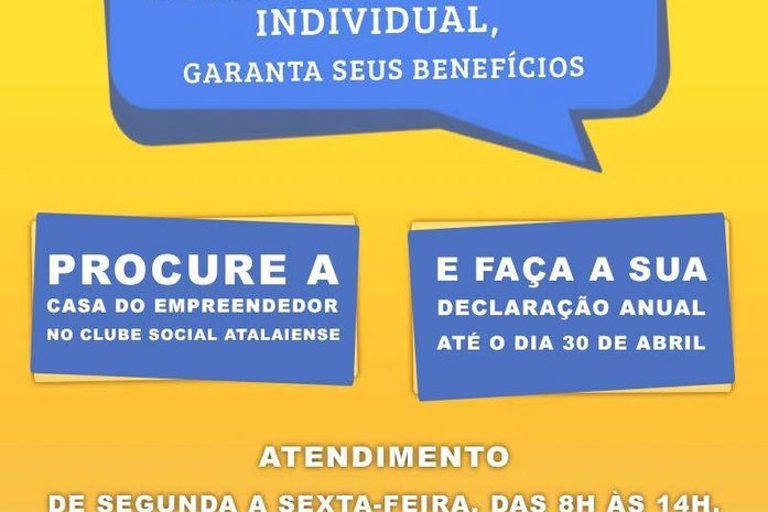 Microempreendedores atalaienses tem até 30 de abril para fazer declaração anual