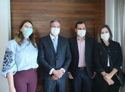 Deputadas Cibele Moura e Jó Pereira se reúnem com presidente da Câmara