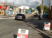 Trânsito ficará interditado, a partir desta segunda, na Rua Buarque de Macedo para realização dos trabalhos de extensão da linha férrea.