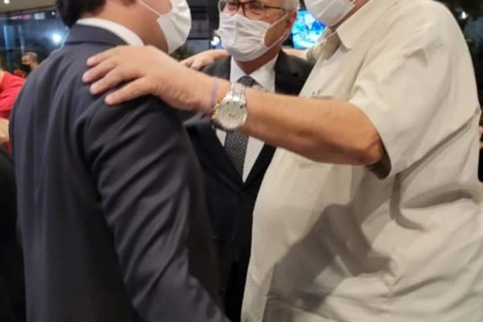 Geraldo Ribeiro mantém encontro em Brasília com o senador Renan e o deputado Isnaldo Bulhões