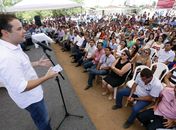 Renan Filho (PMDB) em inaugurações em Palmeira dos Índios