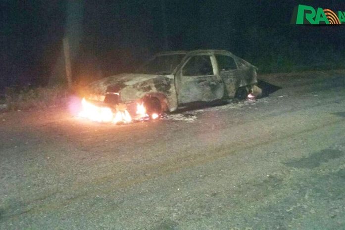 Carro explode após homem acender isqueiro