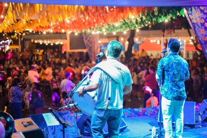 Arraial Pé de Serra, na Praça Marcílio Dias.