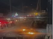 Motociclista colide contra poste e moto pegou fogo na Avenida Menino Marcelo, parte alta de Maceió