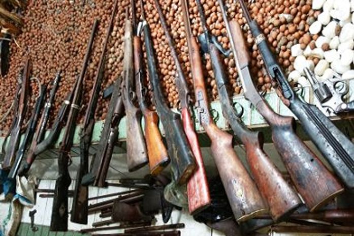 Local funcionava como um ponto de manutenção de armas