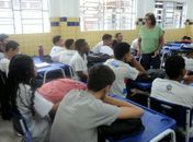 Sesau realiza ação educativa contra o tabagismo em escola da rede estadual