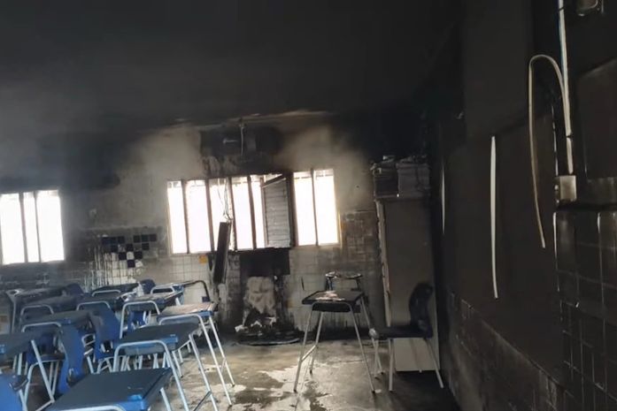 Incêndio atinge sala de aula de escola e aulas são suspensas em Arapiraca
