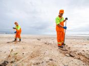 Prefeitura retira mais de 2.600 toneladas de lixo da orla marítima em apenas 3 meses