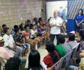 Alan Balbino com a população do Benedito Bentes