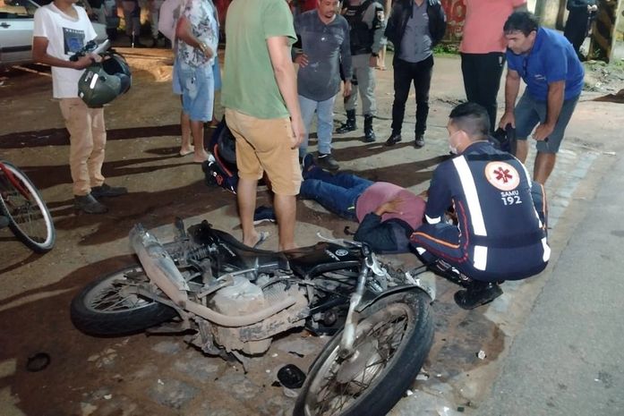 Colisão envolvendo carro e moto deixa uma pessoa ferida no Agreste; motorista tentou fugir do local