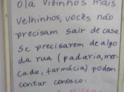 Mensagem foi colocada no elevador do prédio