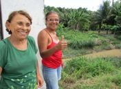 ominícia Vicente e Maria José dos Santos aprovaram a ação preventiva realizada pela Slum num dos afluentes do Riacho do Silva.