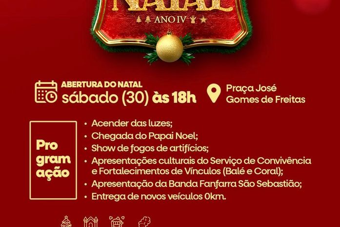 Um Encanto de Natal: Prefeitura de Branquinha anuncia programação