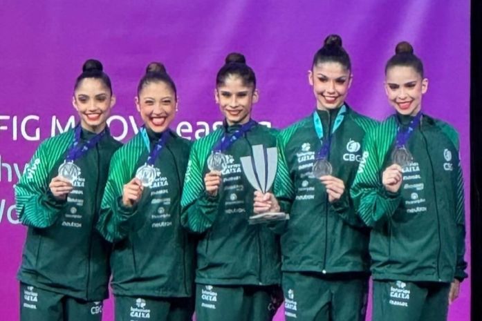 Alagoana conquista mais uma medalha em mundial com a seleção brasileira de Ginástica Rítmica