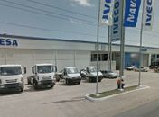 Caminhão pegou fogo no pátio da empresa