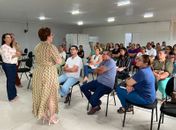 Tainá Veiga se reúne com diretores e anuncia reforço na segurança das escolas da rede municipal de Lagoa da Canoa