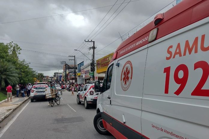 Idosa fica gravemente ferida após ser atropelada na faixa de pedestre no Centro de Arapiraca