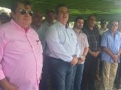 Presidente da Coopervales Túlio Tenório, Secretário Álvaro Vasconcelos, Deputado Bruno Toledo, Major Moisés da Defesa Civil e Prefeito Zé do Pedrinho