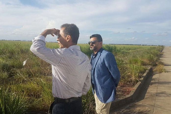 Presidente da Câmara e Prefeito visitam local onde será o canteiro de obras da duplicação em São Miguel dos Campos