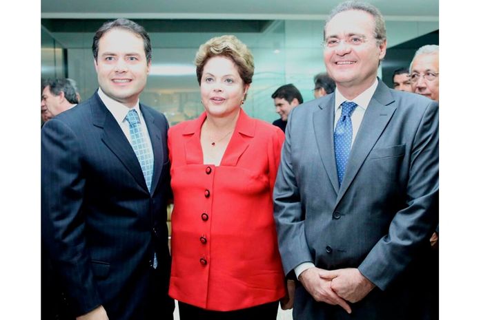 Renan Filho, Dilma Rousseff e Renan Calheiros