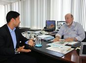 Deputado Rodrigo Cunha e presidente da Fiea, José Carlos Lyra
