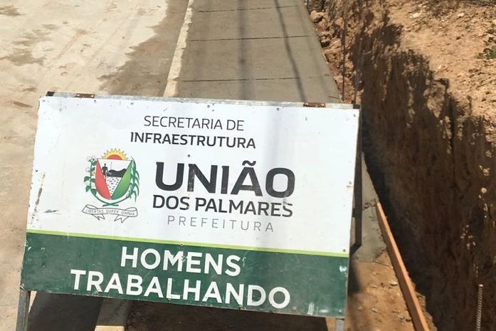 Nova calçada pública vai ofertar mais segurança para os pedestres, em União dos Palmares