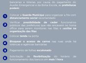 Governador elogia ação de prefeitos no ordenamento de filas em frente a bancos coronavirus