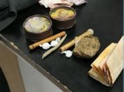 Material apreendido com o grupo.