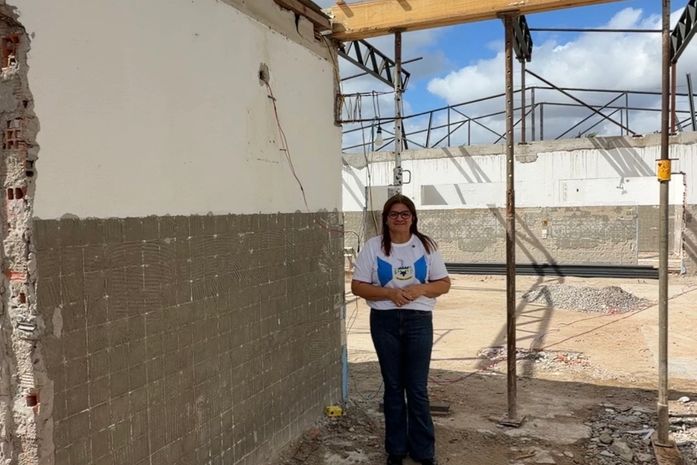 Ziane Costa visita obras de reforma escolar no Povoado Cruz e reafirma maior investimento da história da educação de Delmiro Gouveia