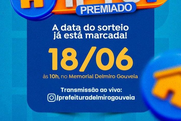 IPTU Premiado 2024: Sorteio será realizado no dia 18 de junho em Delmiro Gouveia