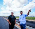 Prefeito Rui Palmeira e o secretário Eduardo Canuto