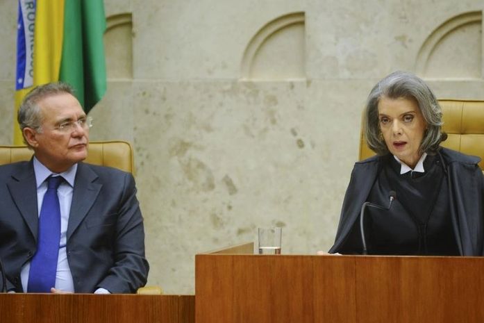 Renan Calheiros e Cármen Lúcia