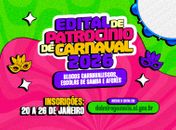 CHAMADA PÚBLICA – EDITAL DE PATROCÍNIO DO CARNAVAL DE DELMIRO GOUVEIA