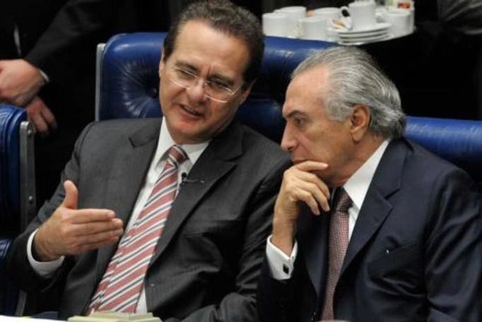 Renan Calheiros e Michel Temer