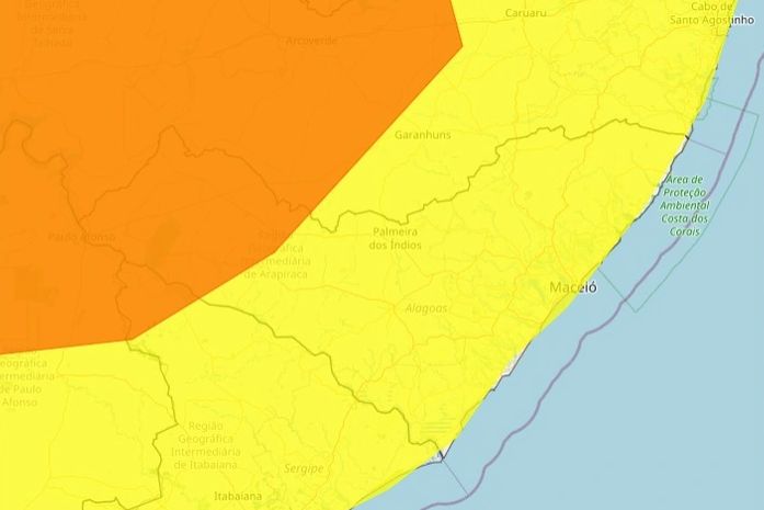 Chuva e ventos fortes: confira a previsão do tempo para Maceió e outras regiões de Alagoas