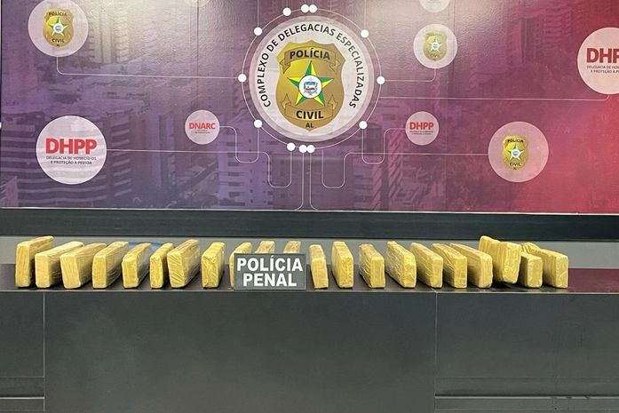 Operação integrada apreende 20 kg de maconha e prende dois suspeitos em Rio Largo