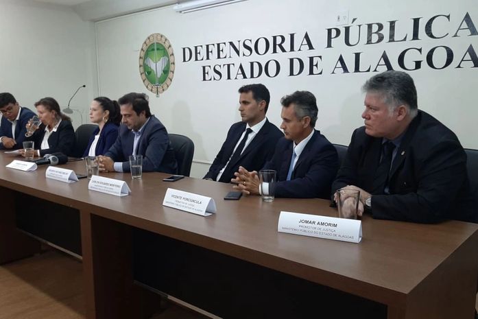 Coletiva na sede da Defensoria Pública