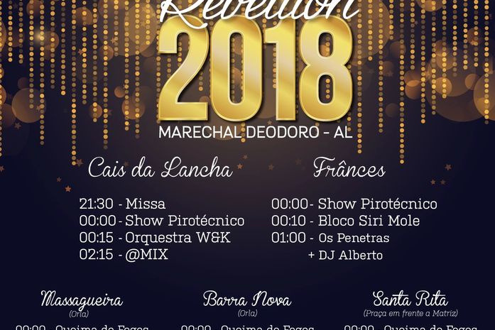 Prefeitura de Marechal Deodoro divulga a programação do Réveillon 2018
