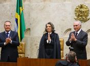 Cármen Lúcia entre Renan e Temer