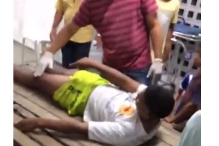 Homem foi levado pela população