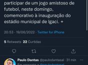 Governador fratura a clavícula ao participar de inauguração de estádio em Igaci