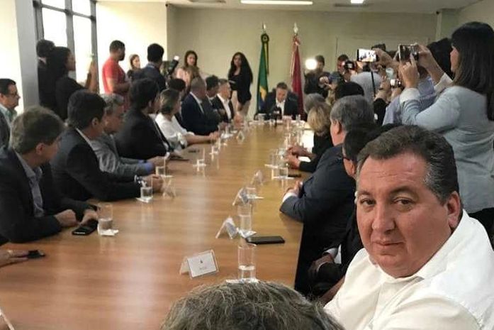 Henrique Vilela presente no Palácio durante evento de segunda-feira em Maceió