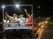 Caravana da vitória de Severino e Fabiana contagia os arapiraquenses 
