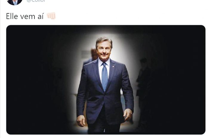 "Elle vem aí", anuncia Collor, causando rebuliço no Twitter