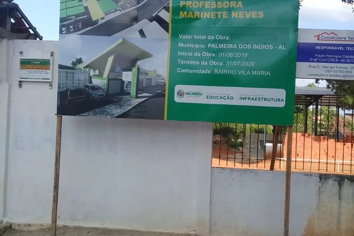 MPF pede informações sobre licitação de obra de escola em Palmeira dos Índios