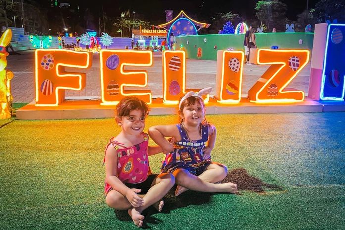 Vila da Páscoa iluminada segue aberta até este domingo (7)