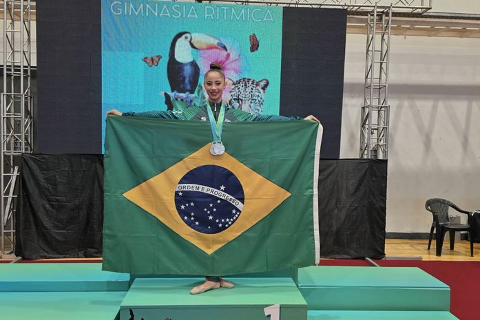 Com apoio da Selaj, atleta alagoana conquista cinco medalhas no Sul-Americano de Ginástica Rítmica